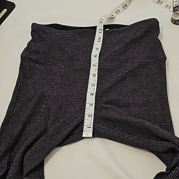 Lysse Center Seam Ponte Leggings Charcoal Chevron M - Picture 4 of 7